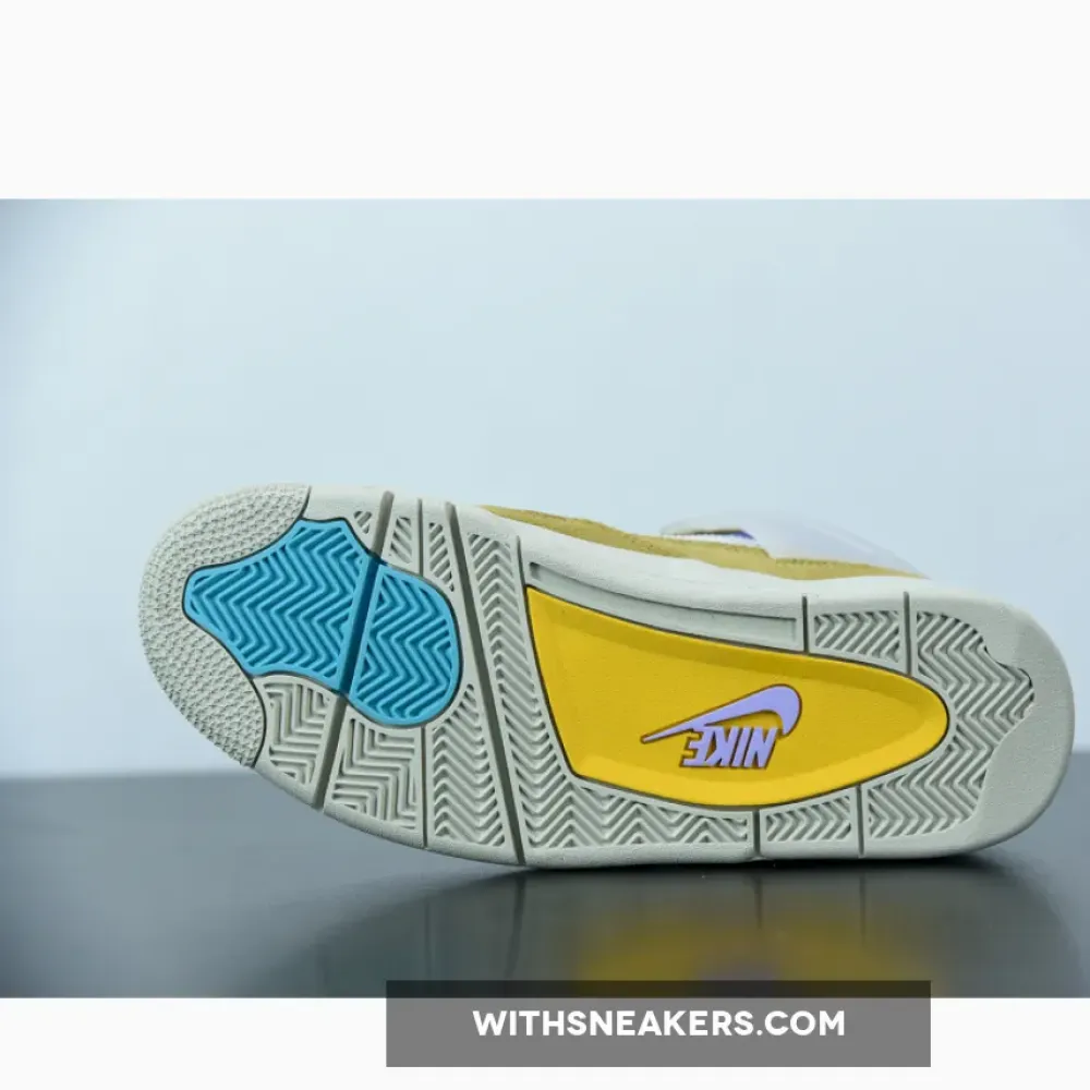 Union Air Jordan 4 - Desert Moss/Turquoise Blue/Purple DJ5718-300