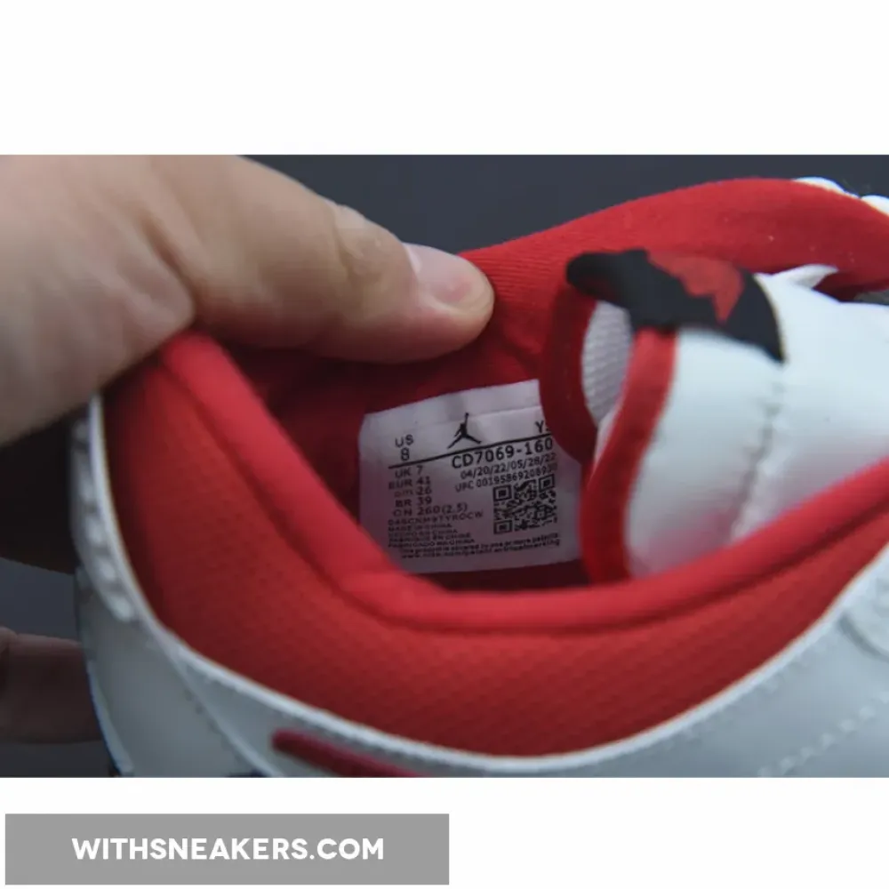 Nike Jordan Legacy 312 Low Black Toe White/Black/Varsity Red CD7069-160