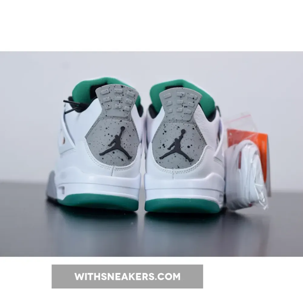 Air Jordan 4 Retro 'Green Rasta' White/Black/Lucid Green AQ9129-100