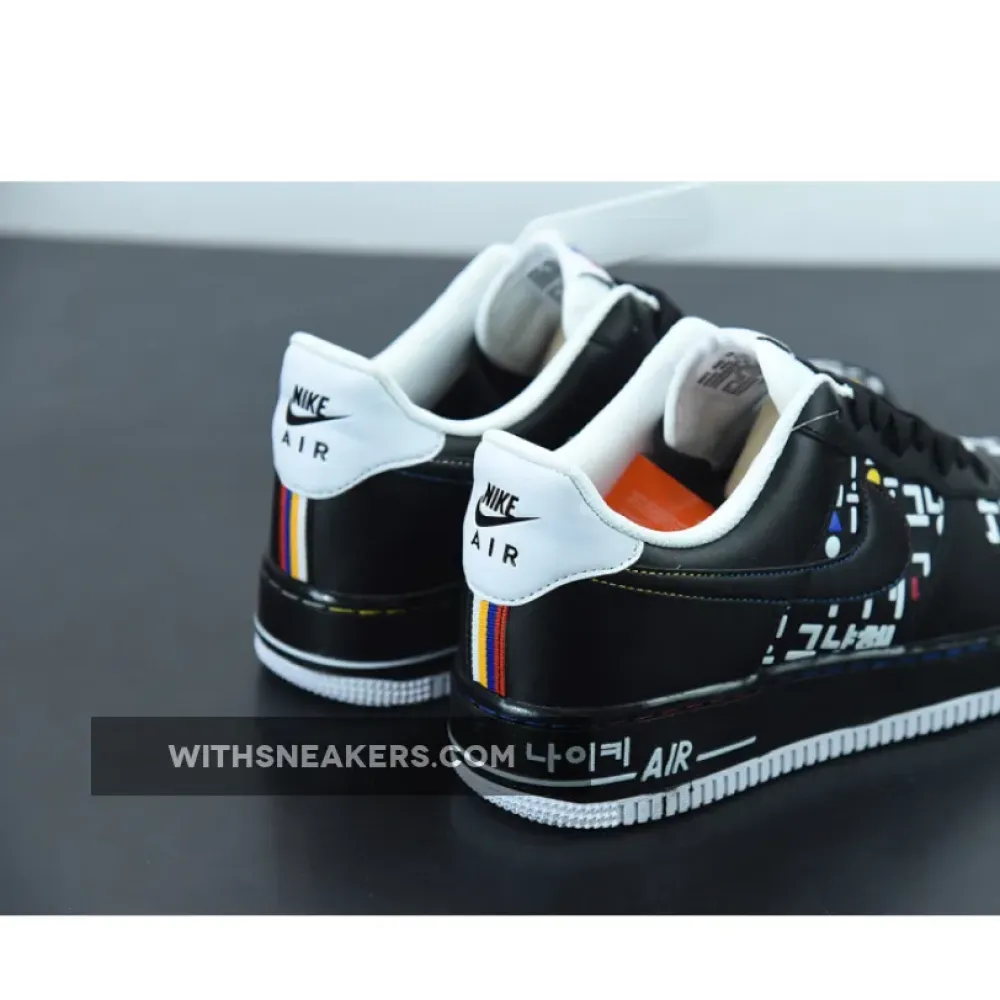 Nike Air Force 1 Low Hangul Day Black/White/Red DO2704-010