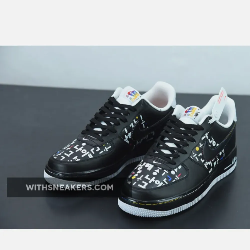 Nike Air Force 1 Low Hangul Day Black/White/Red DO2704-010