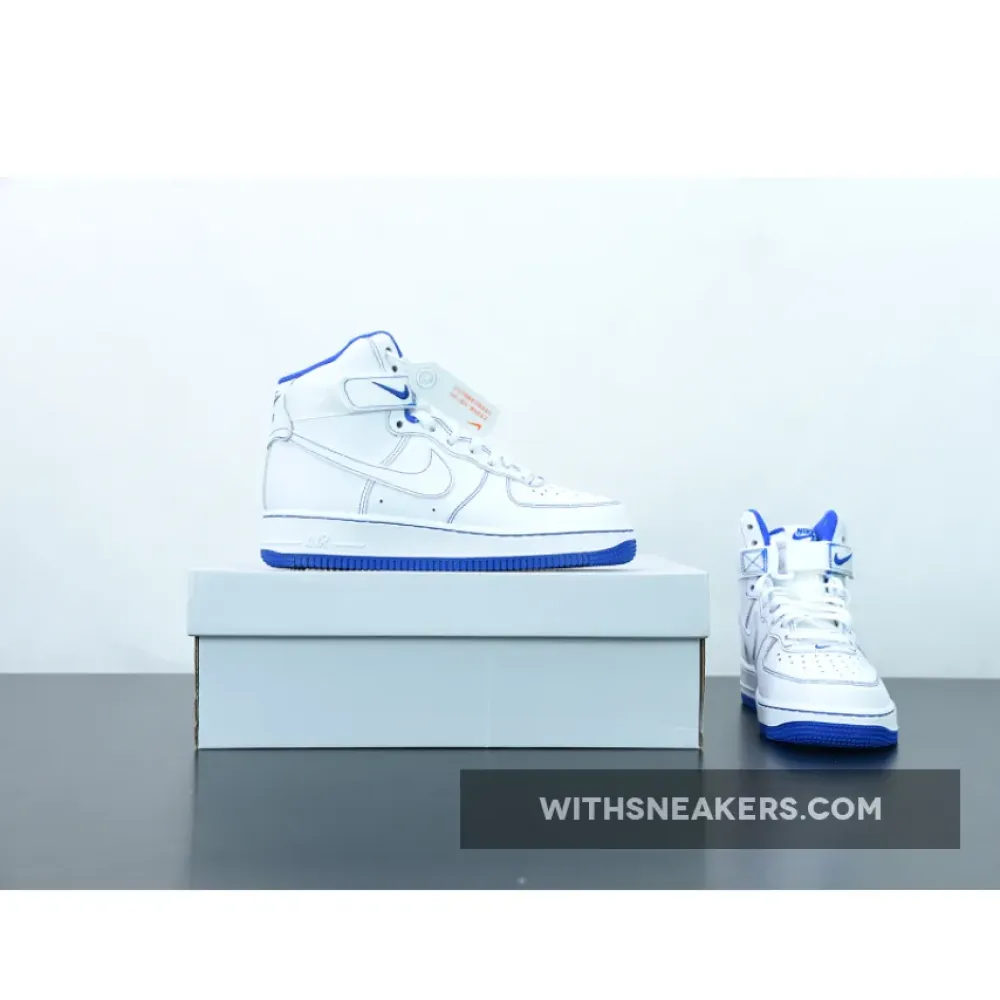 Nike Air Force 1 High White/Royal Blue CV1753-101