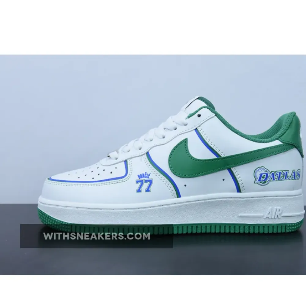 Nike Air Force 1 Custom Dallas White/Green/Blue