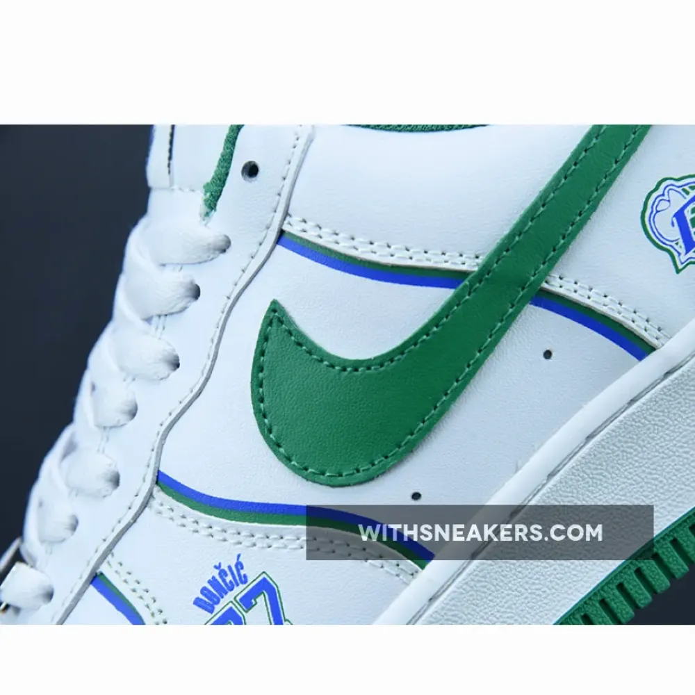 Nike Air Force 1 Custom Dallas White/Green/Blue