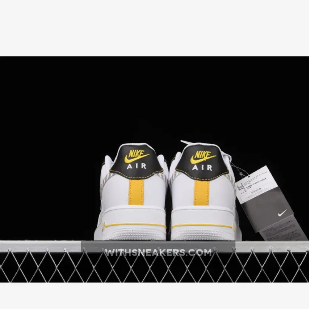 Nike Air Force 1 Gold Links Zebra Print White/Black/Gold DH5284-100