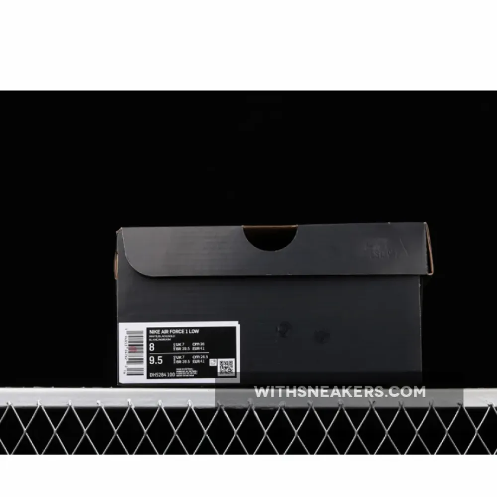 Nike Air Force 1 Gold Links Zebra Print White/Black/Gold DH5284-100