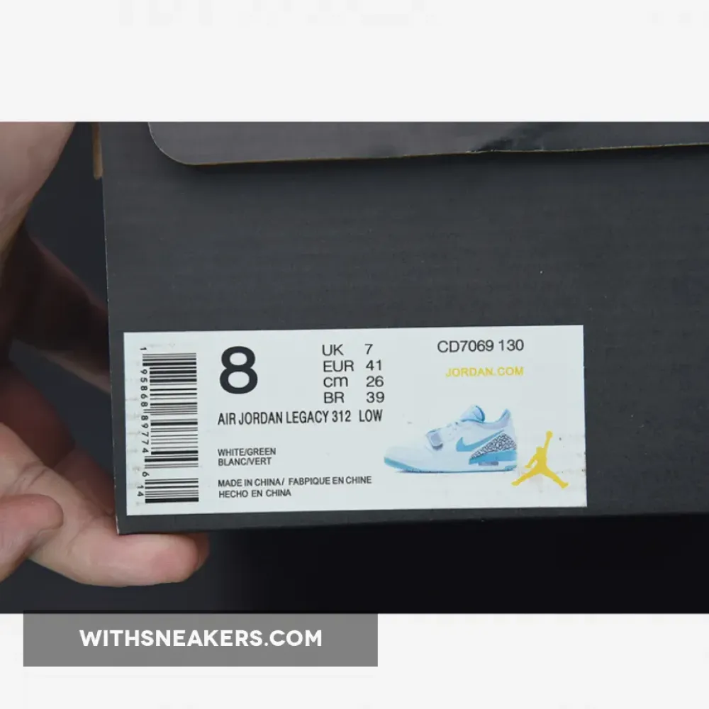 Nike Jordan Legacy 312 Low White Turquoise CD7069-130