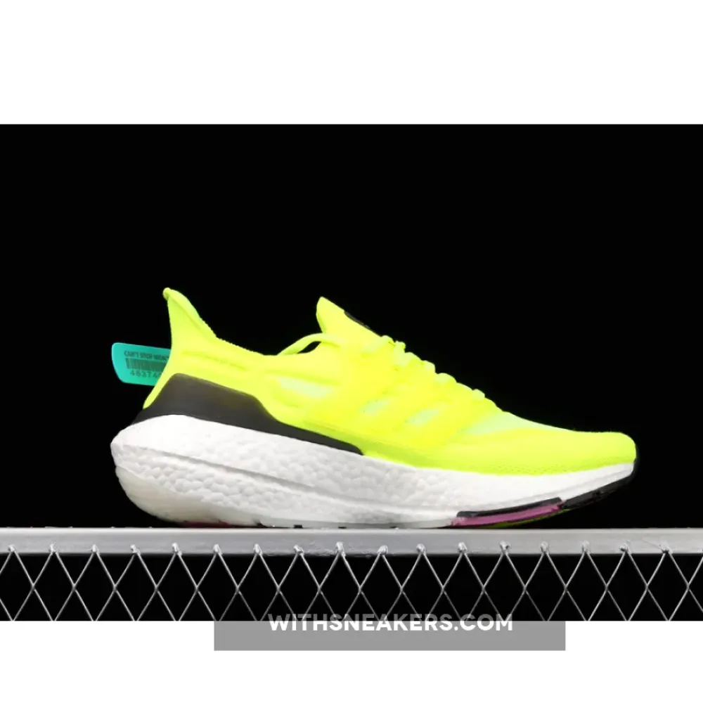 Adidas Ultra Boost 2021 Solar Yellow Screaming Pink/White FY0373