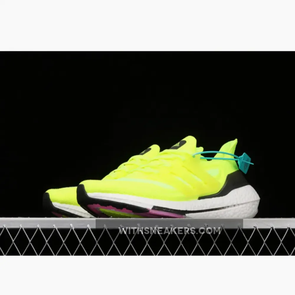 Adidas Ultra Boost 2021 Solar Yellow Screaming Pink/White FY0373