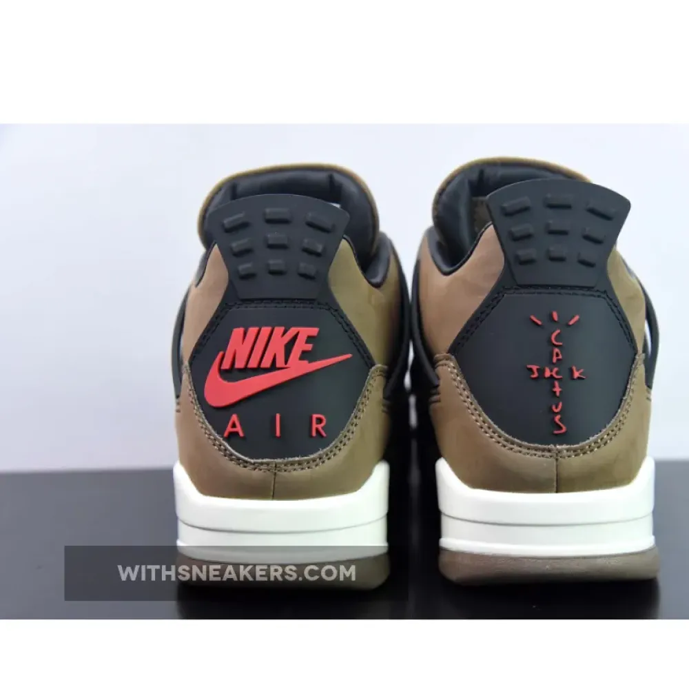 Air Jordan 4 Travis Scott Olive Grey Black AJ4-882335
