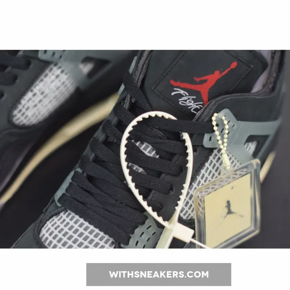 Air Jordan 4 Off-White Bred Black/Red/Grey