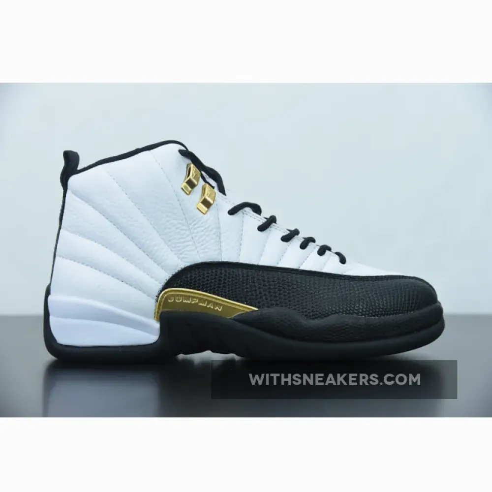 Air Jordan 12 Royalty Black-Metallic Gold/White CT8013-170