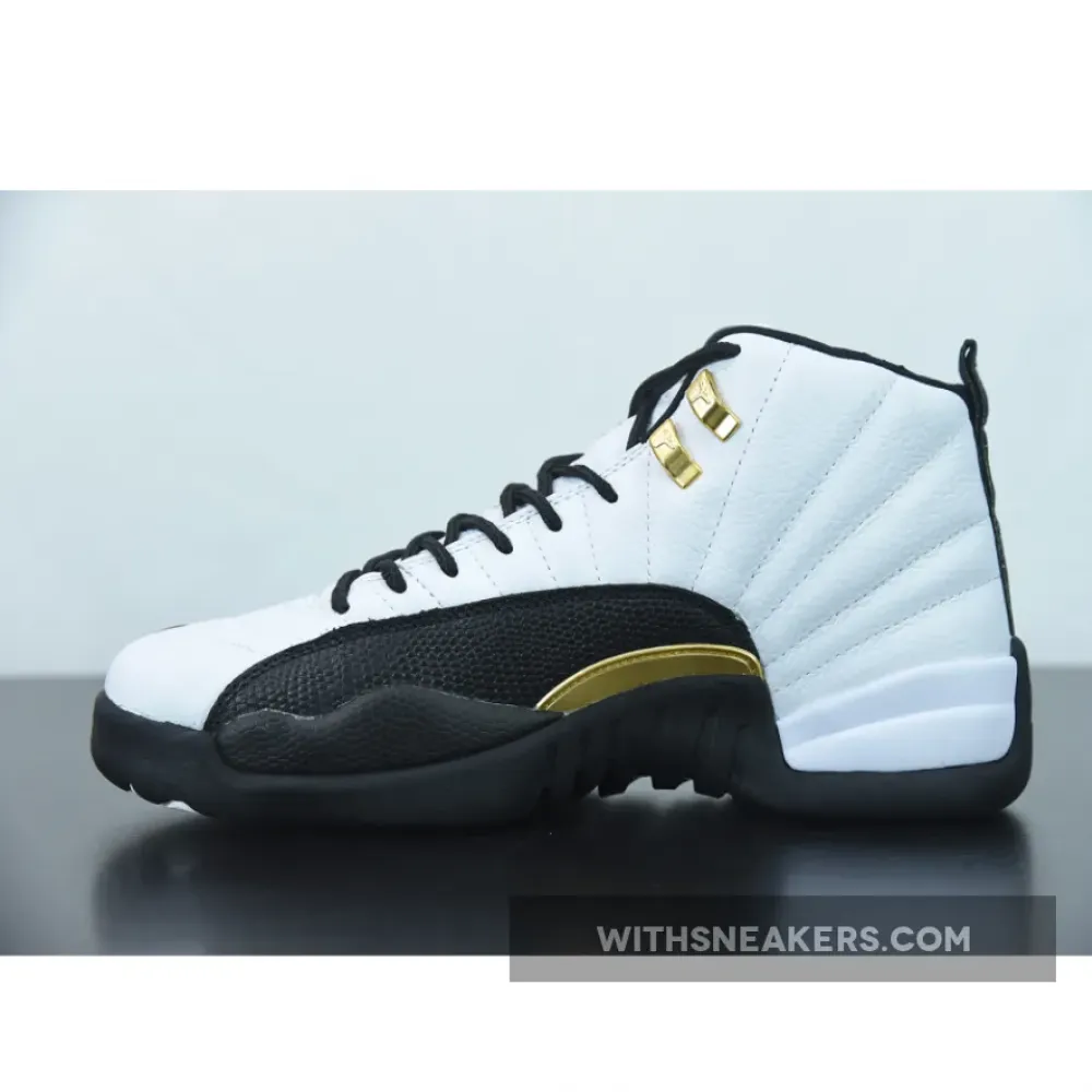 Air Jordan 12 Royalty Black-Metallic Gold/White CT8013-170