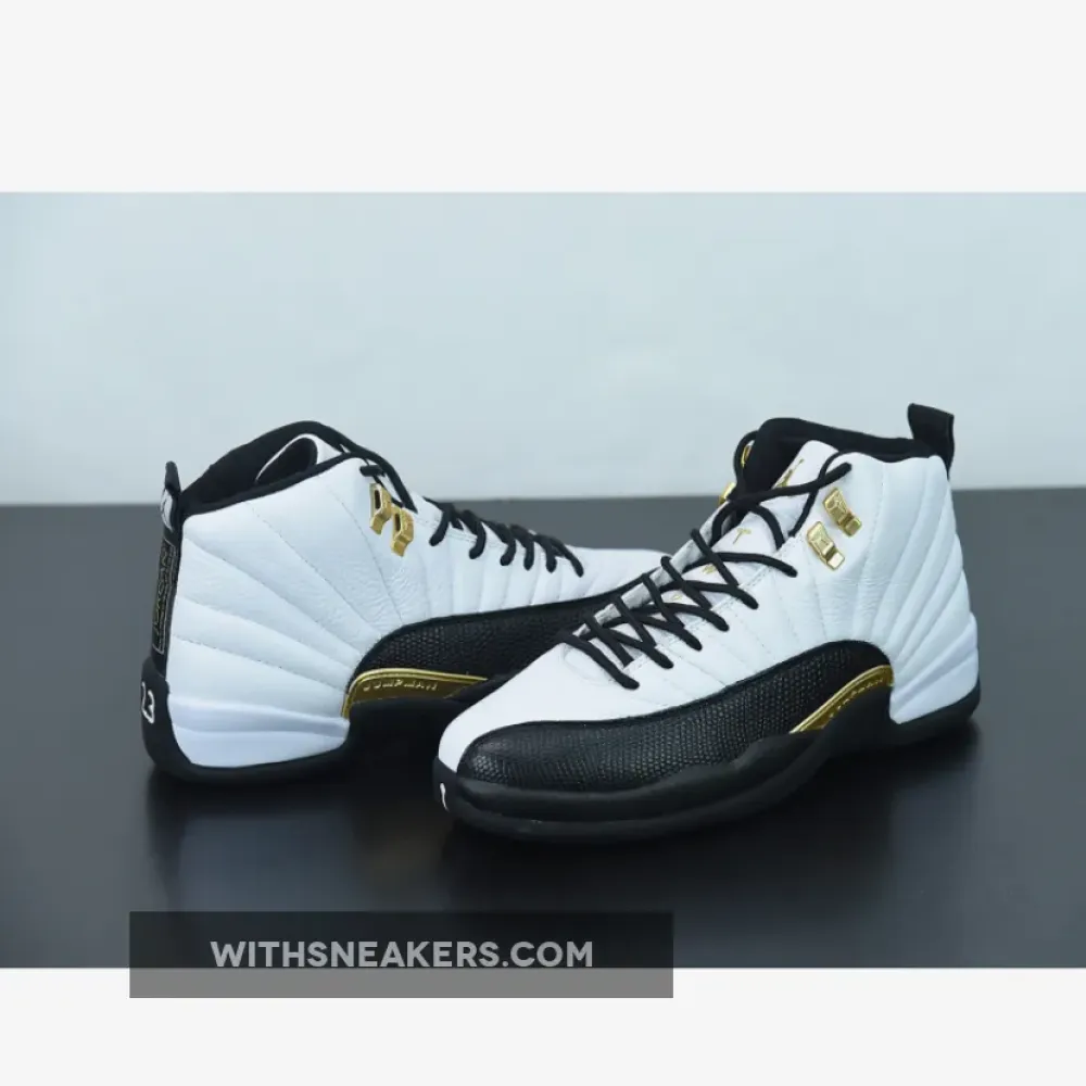 Air Jordan 12 Royalty Black-Metallic Gold/White CT8013-170
