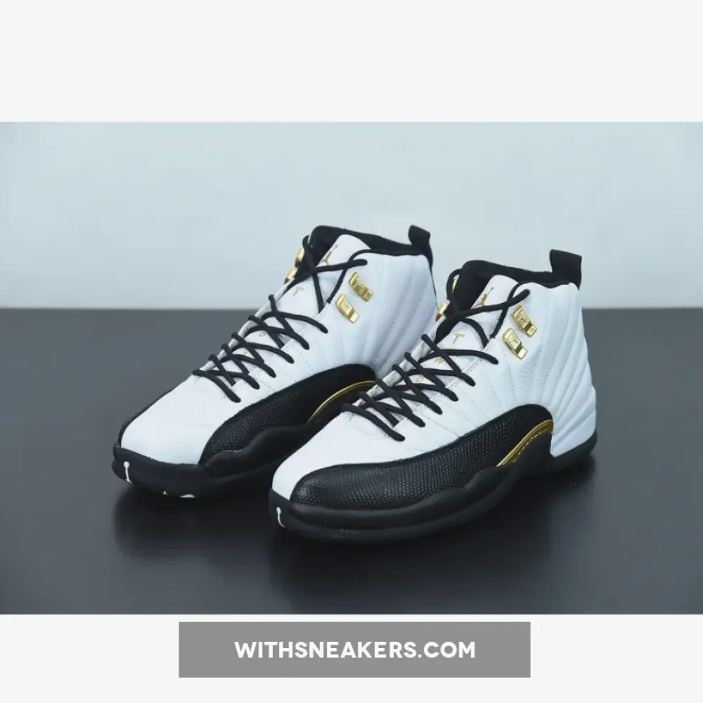 Air Jordan 12 Royalty Black-Metallic Gold/White CT8013-170