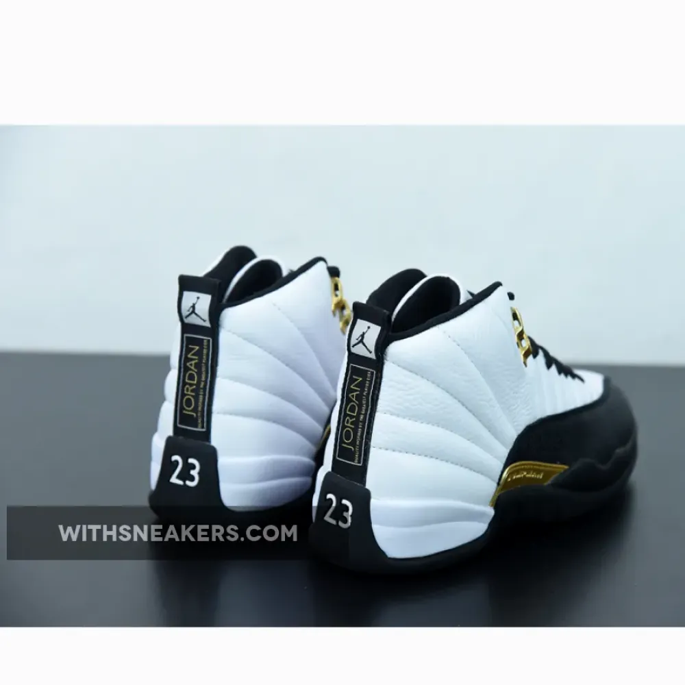 Air Jordan 12 Royalty Black-Metallic Gold/White CT8013-170