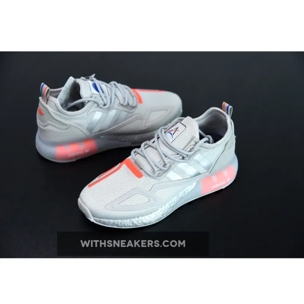 adidas ZX 2K Boost Silver Metallic/Grey/Solar Red FX7028