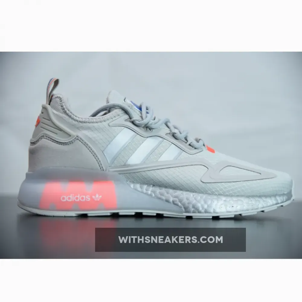 adidas ZX 2K Boost Silver Metallic/Grey/Solar Red FX7028