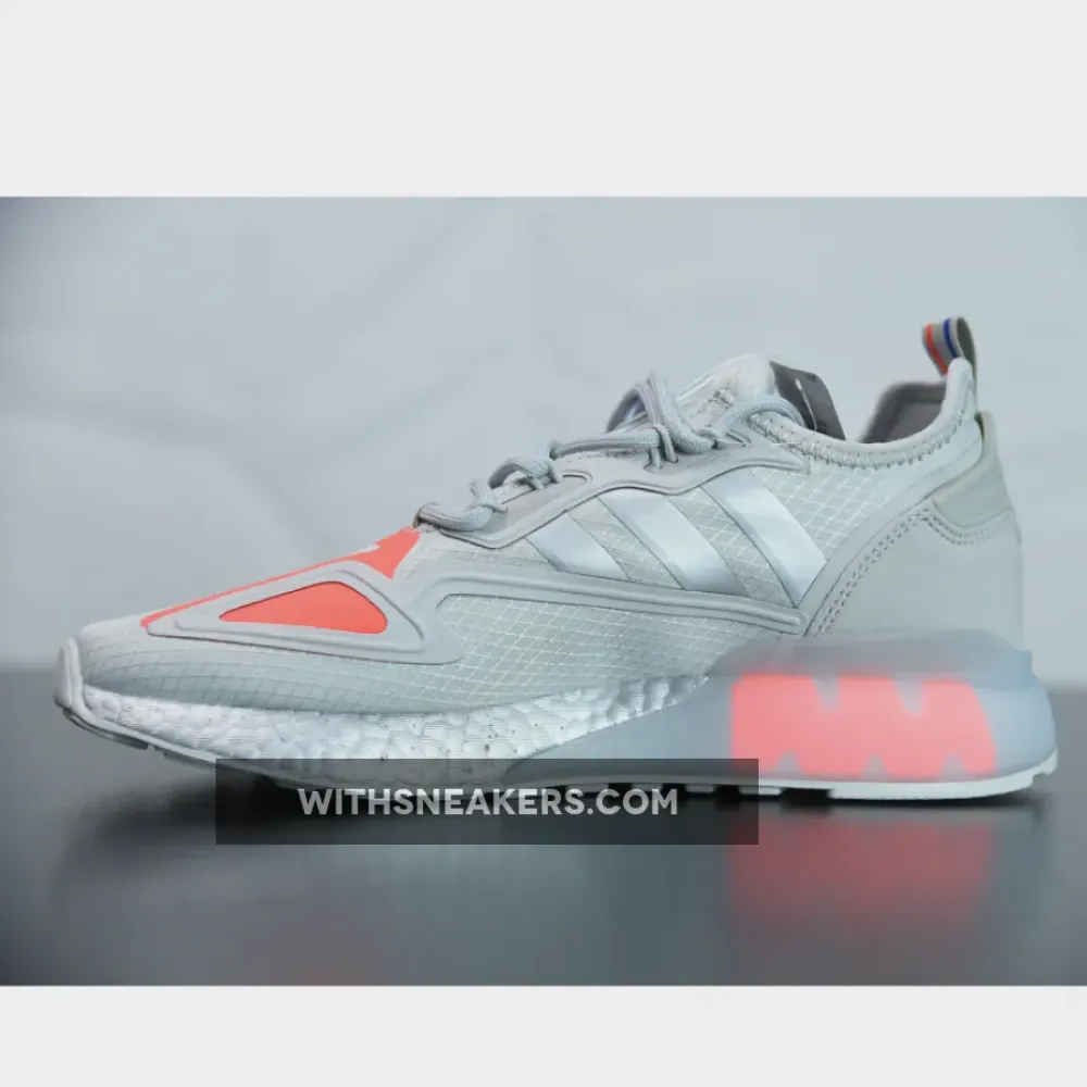 adidas ZX 2K Boost Silver Metallic/Grey/Solar Red FX7028