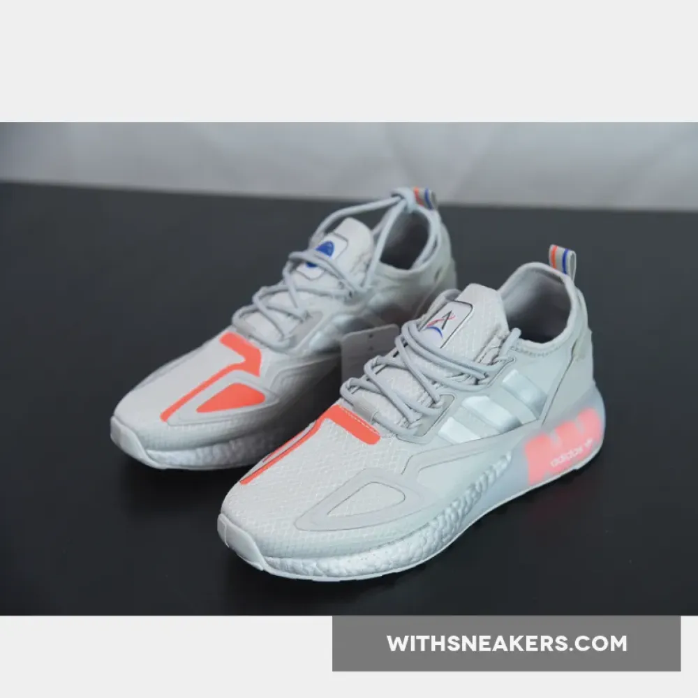 adidas ZX 2K Boost Silver Metallic/Grey/Solar Red FX7028
