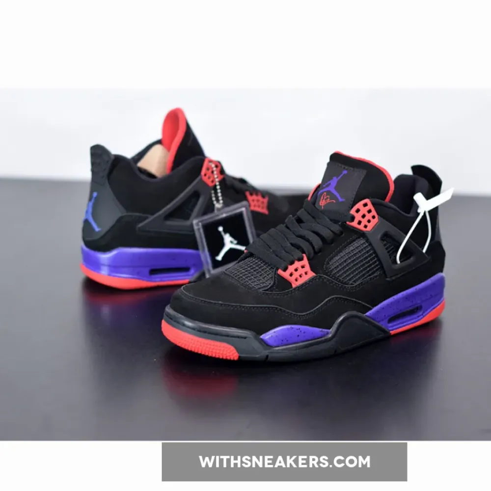 Air Jordan 4 Raptors Court Purple/University Red/Black AQ3816-056