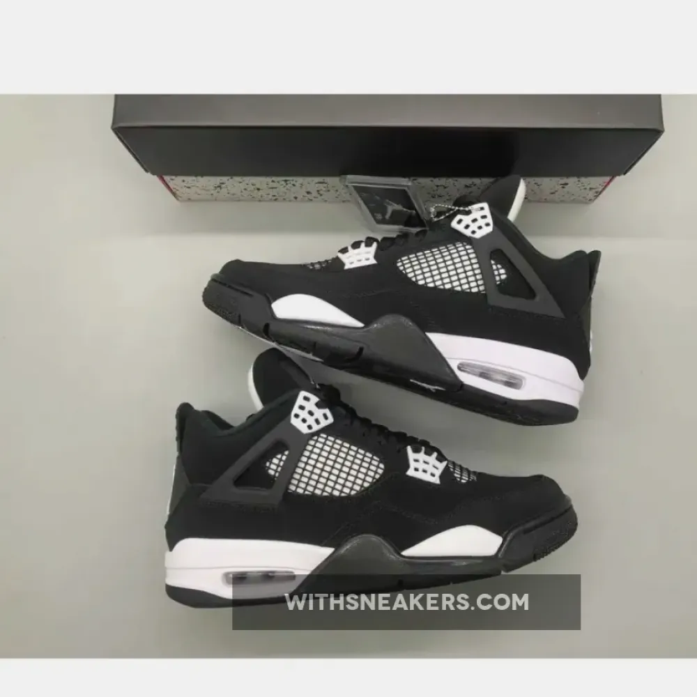 Air Jordan 4 White Thunder Black/White/Red FQ8138-001