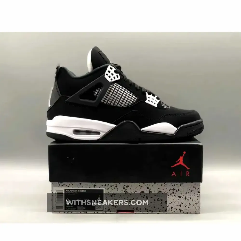 Air Jordan 4 White Thunder Black/White/Red FQ8138-001