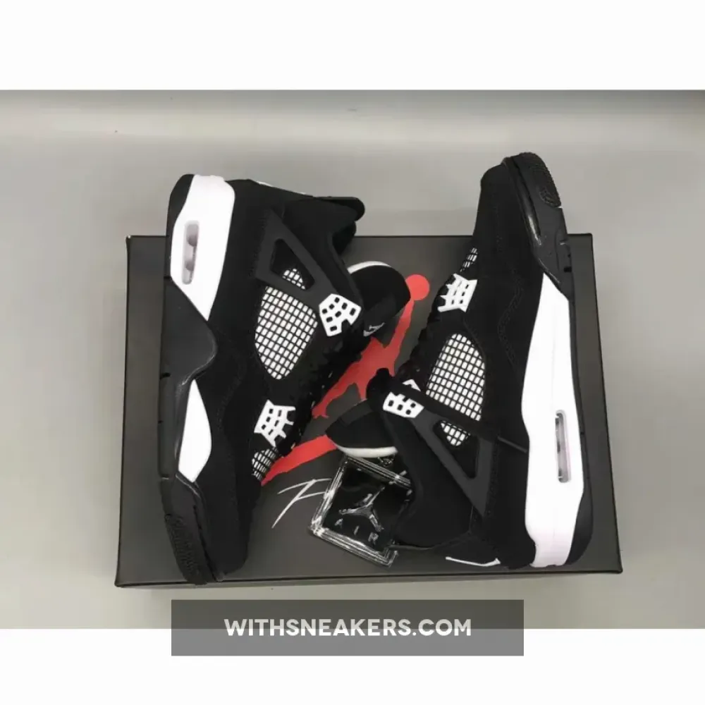 Air Jordan 4 White Thunder Black/White/Red FQ8138-001