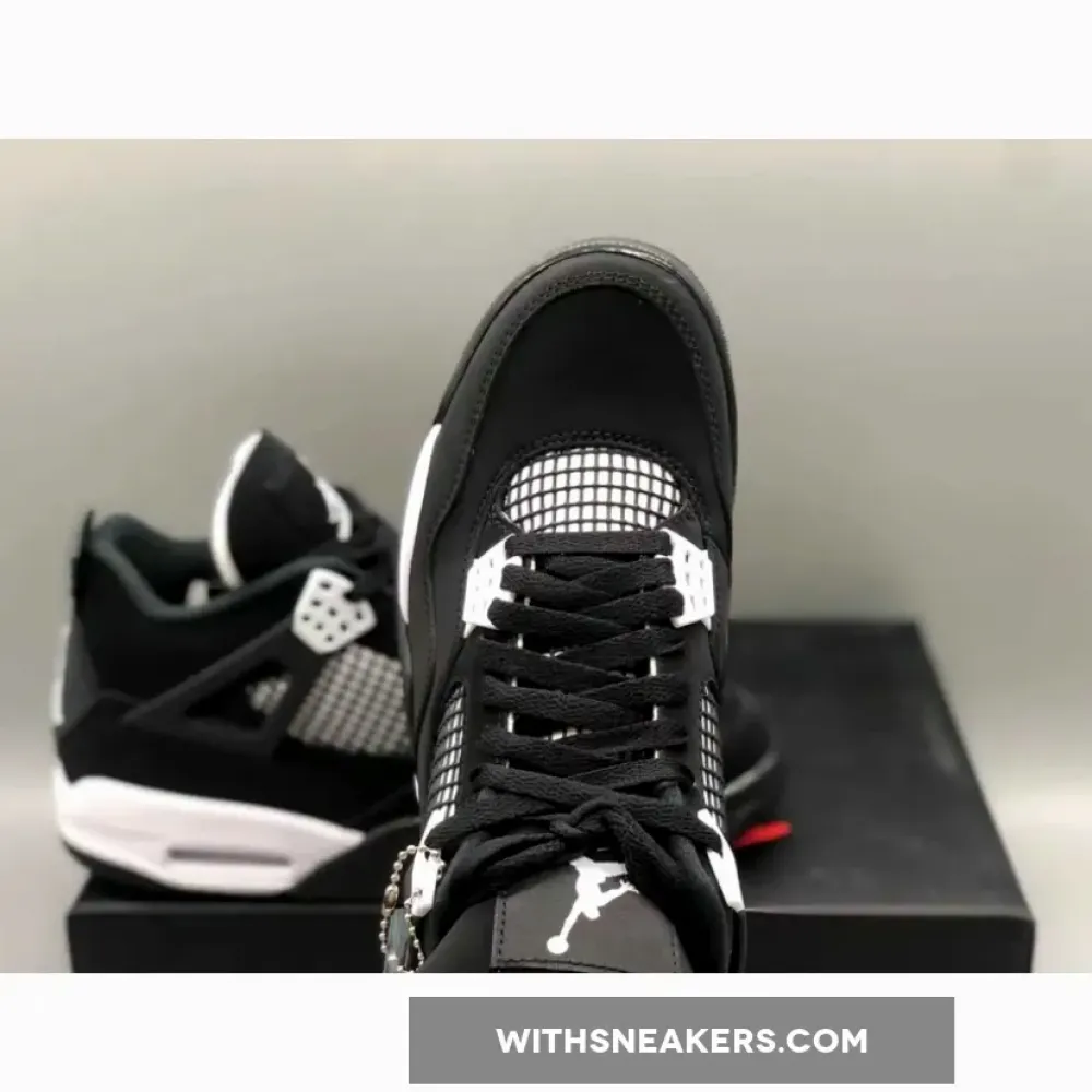 Air Jordan 4 White Thunder Black/White/Red FQ8138-001