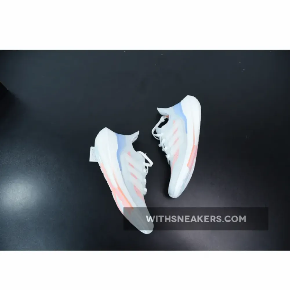 Adidas UltraBoost 21 White Glow Pink Grey/Pink/Blue FY0396
