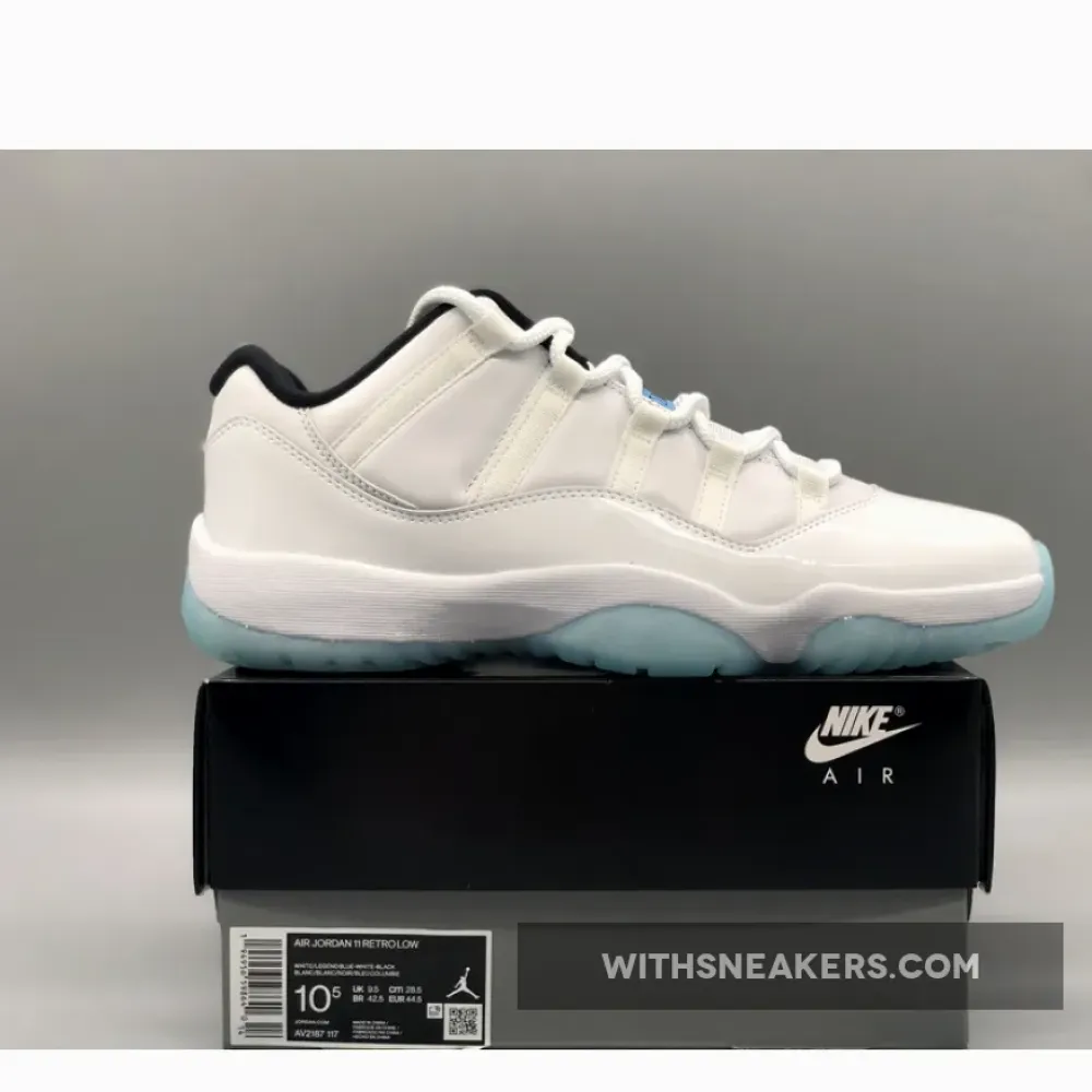 Jordan 11 Low Legend Blue White/Black/Legend Blue AV2187-117