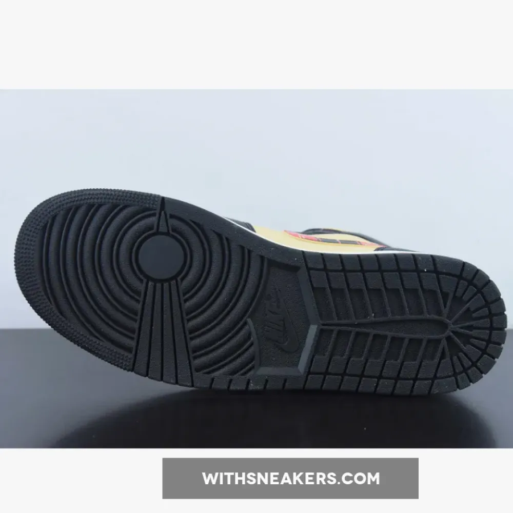 Nike Air Jordan 1 Mid Tartan Tan/Black/Red DZ5329-001