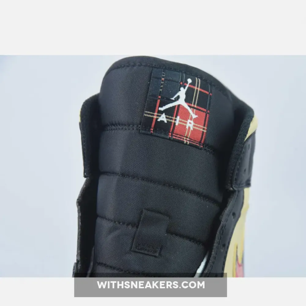 Nike Air Jordan 1 Mid Tartan Tan/Black/Red DZ5329-001