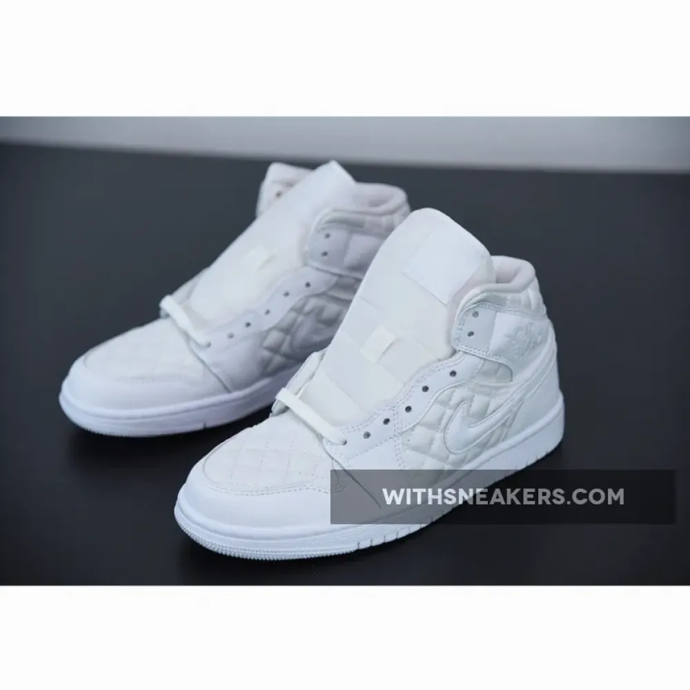 Nike Air Jordan 1 Mid White Quilted  DB6078-100