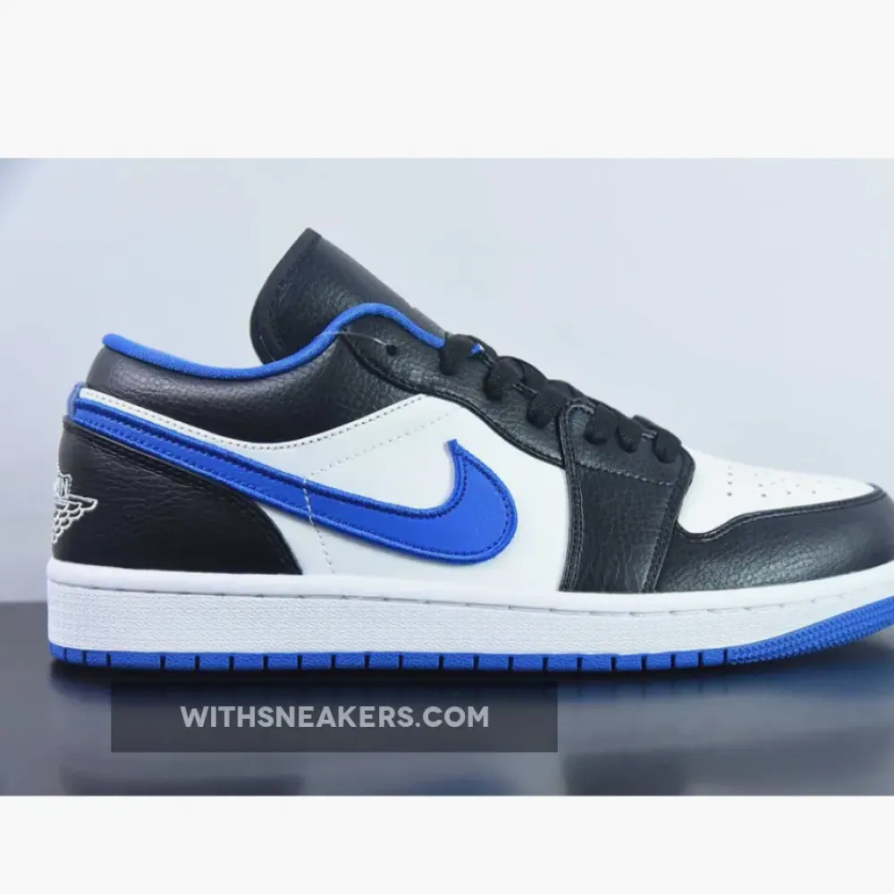 Nike Air Jordan 1 Low Black/White-Game Royal 553558-007