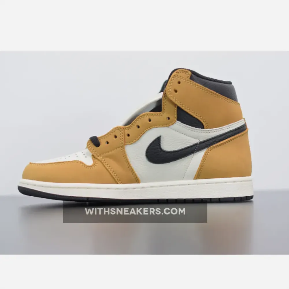 Nike Air Jordan 1 Retro High OG Rookie of the Year Gold Harvest/Black 555088-700