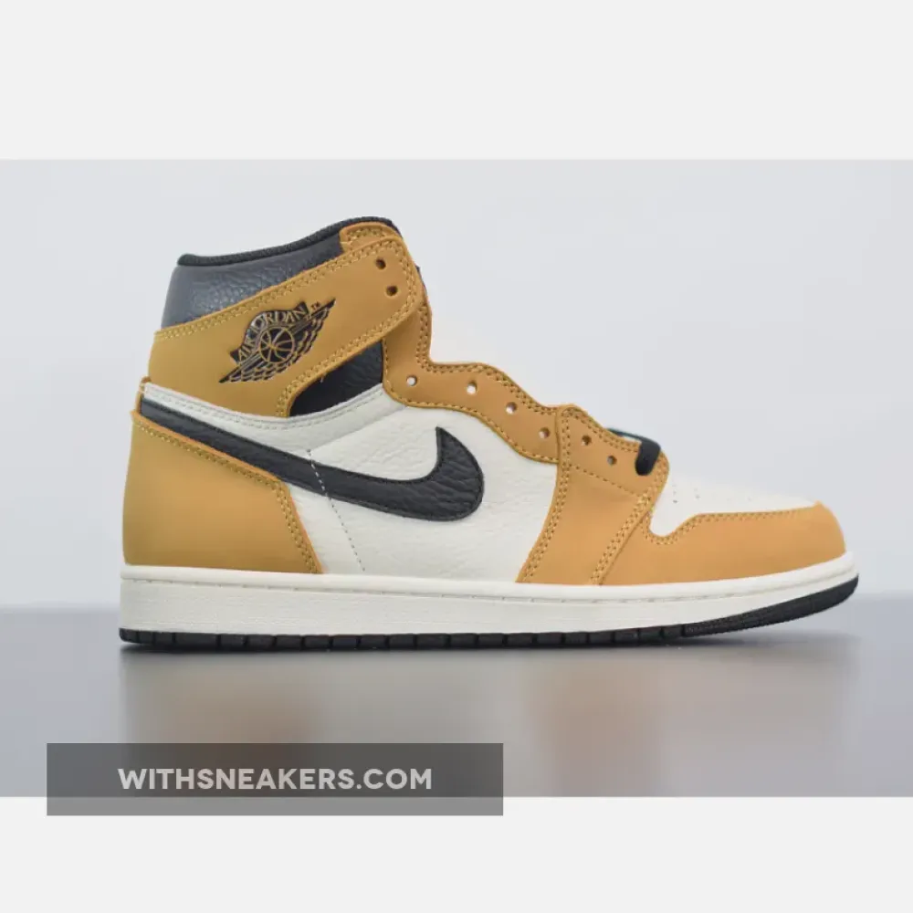 Nike Air Jordan 1 Retro High OG Rookie of the Year Gold Harvest/Black 555088-700