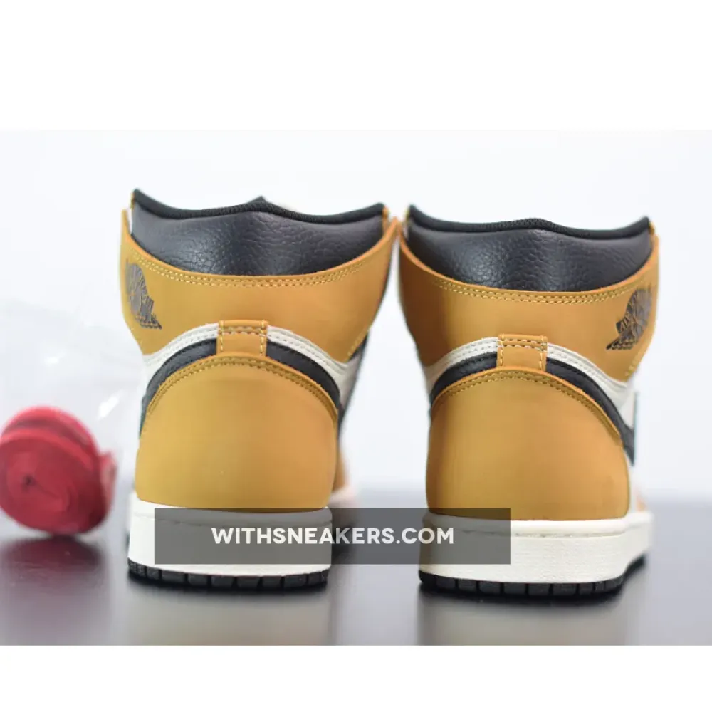 Nike Air Jordan 1 Retro High OG Rookie of the Year Gold Harvest/Black 555088-700