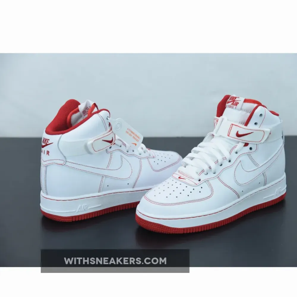 Nike Air Force 1 High White/Red  CV1753-100
