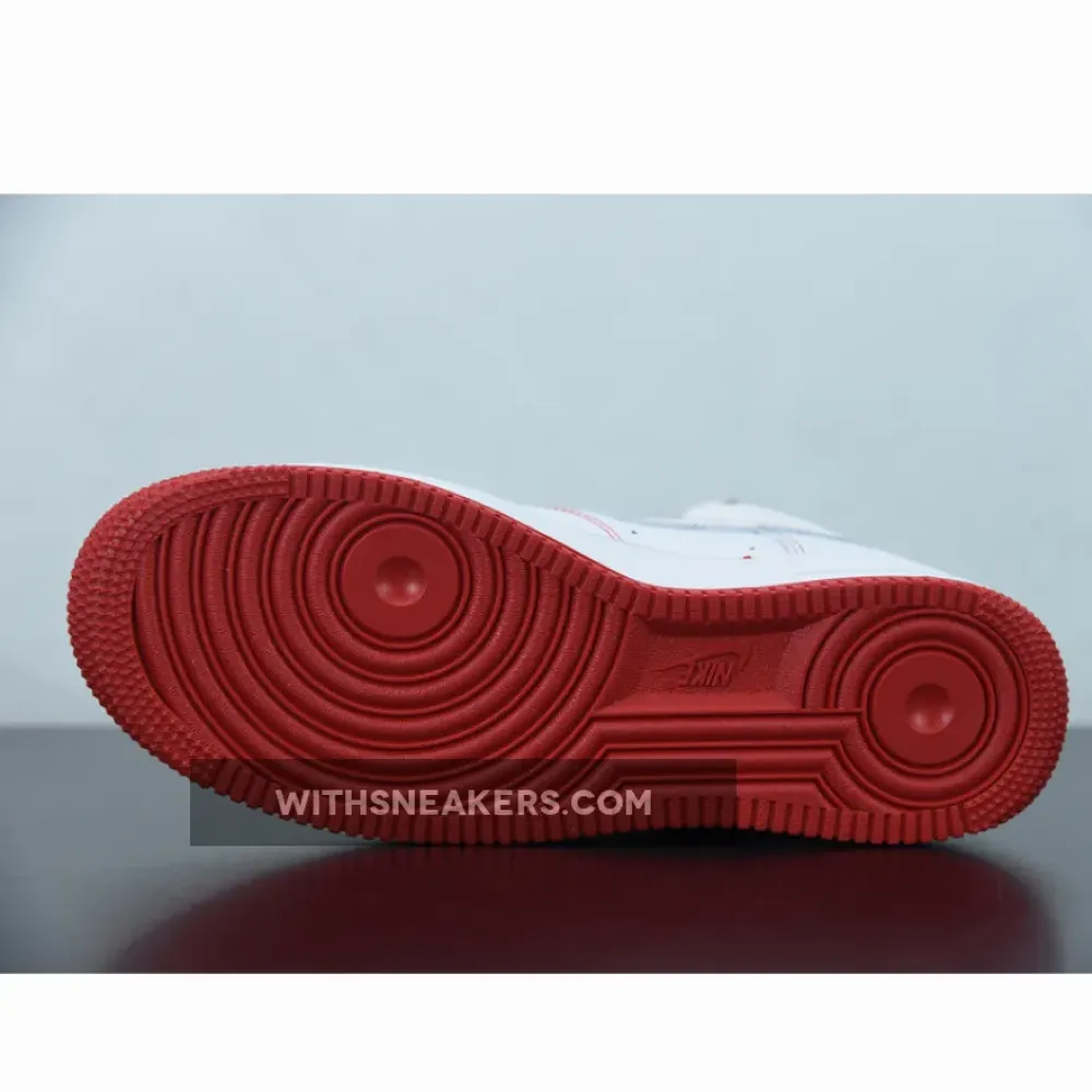 Nike Air Force 1 High White/Red  CV1753-100
