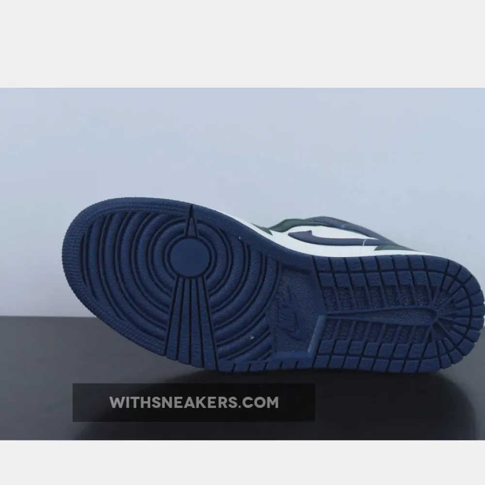 Nike Air Jordan 1 Mid Seahawks Navy/Green/White DZ5326-300