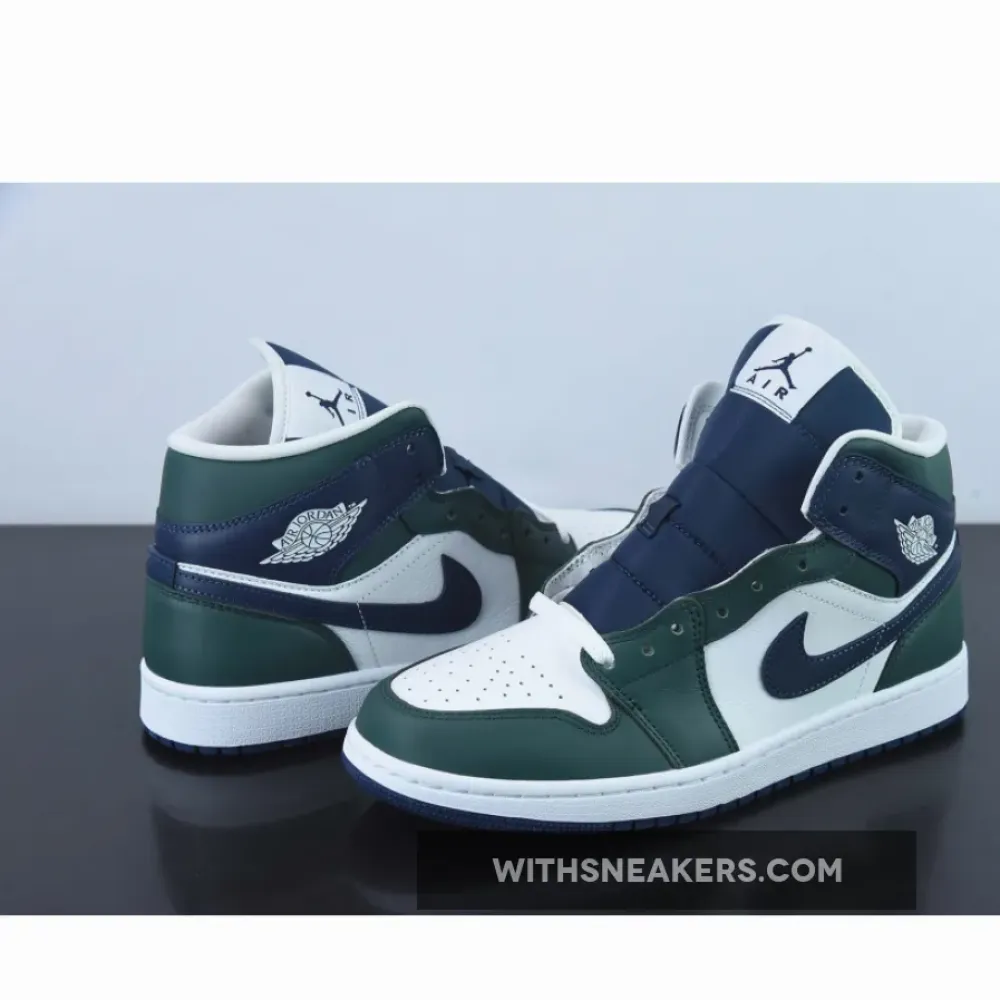 Nike Air Jordan 1 Mid Seahawks Navy/Green/White DZ5326-300