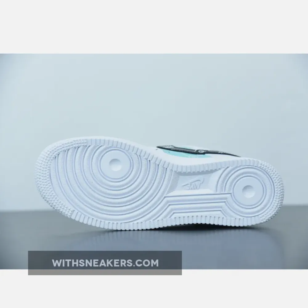 Nike Air Force 1 Low Custom White/Green/Black