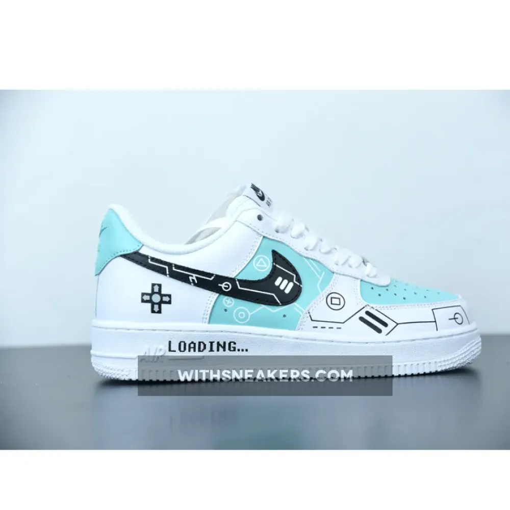 Nike Air Force 1 Low Custom White/Green/Black
